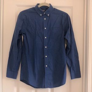 Chaps child’s navy blue button-down - size L (14-16)